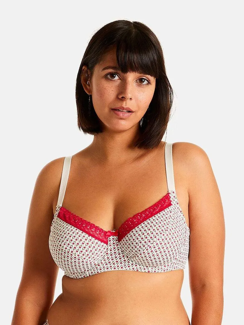 Soutien-gorge à armatures ECRIN - Pomm'Poire - Rose