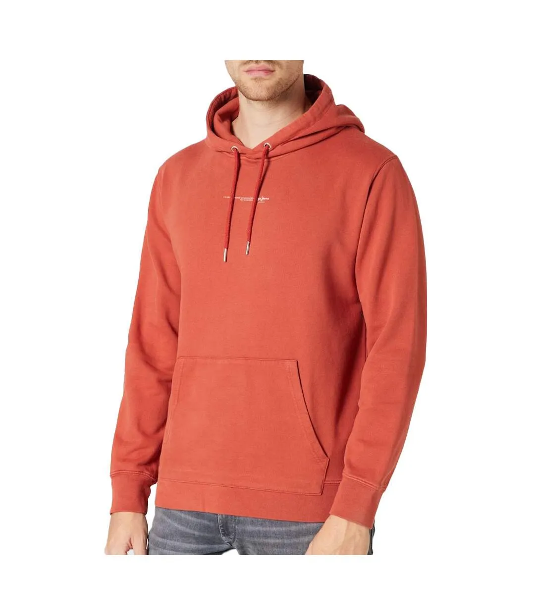 Sweat Rouge Homme Pepe jeans David Hoodie