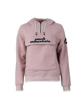 Sweat à capuche femme AFLOW - Rose