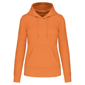 Sweat à capuche écoresponsable - Femme - K4028 - orange 