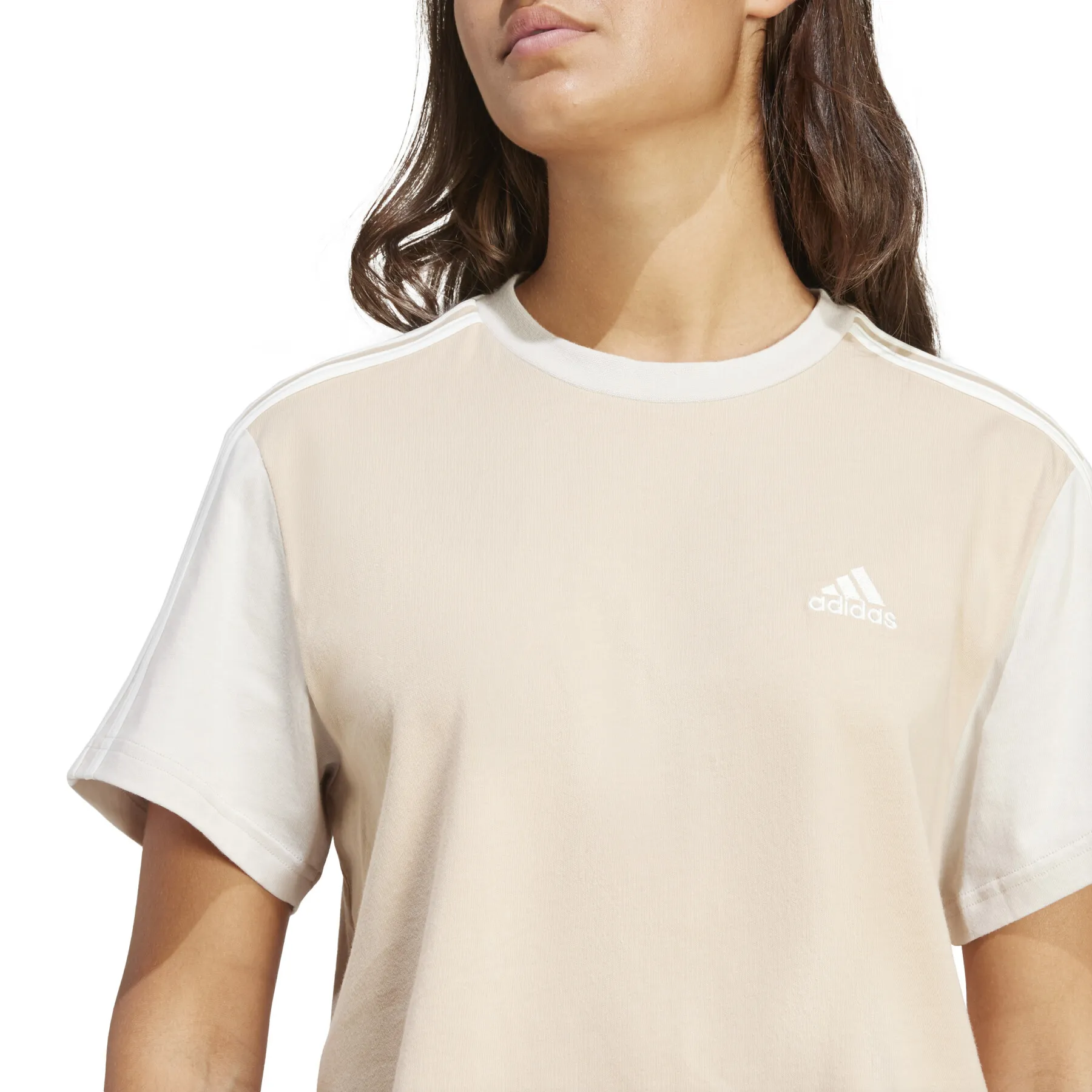 T-shirt crop femme adidas Essentials 3-Stripes