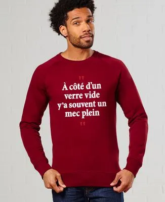 T-Shirt homme A côté d'un verre vide