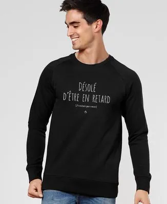 T-Shirt homme Désolé d'être en retard