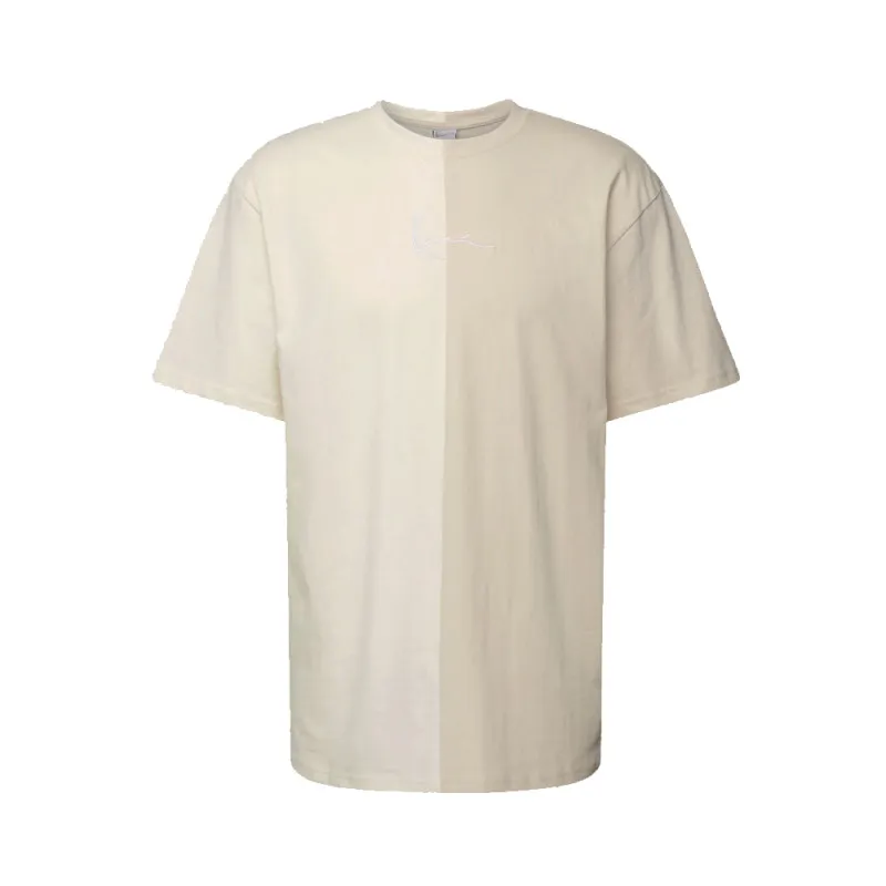 T-SHIRT KARL KANI SMALL SIGNATURE SPLIT TEE BEIGE