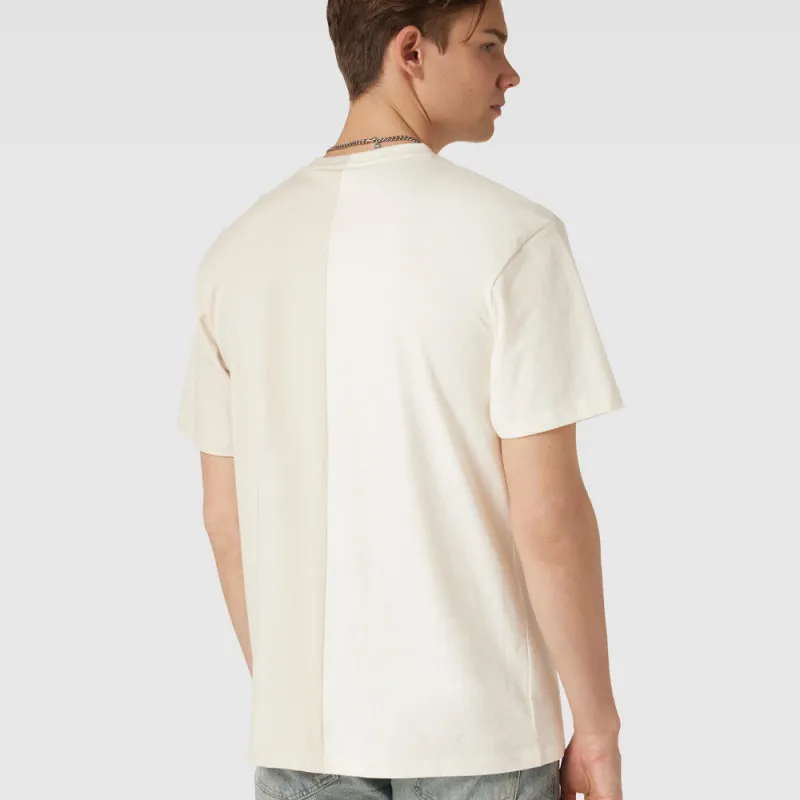 T-SHIRT KARL KANI SMALL SIGNATURE SPLIT TEE BEIGE