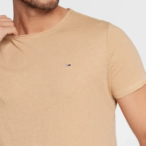 T Shirt Tommy Hilfiger Jeans homme beige chiné