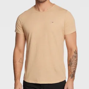 T Shirt Tommy Hilfiger Jeans homme beige chiné