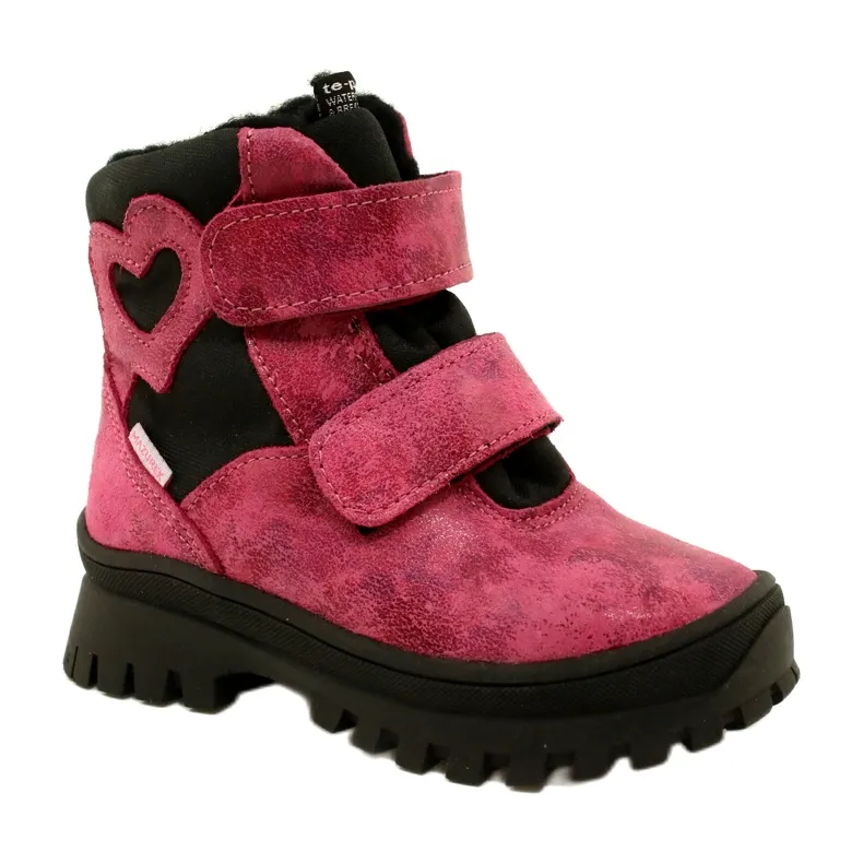 TE-POR Mazurek 1351 Bottes imperméables Bottes de neige rose