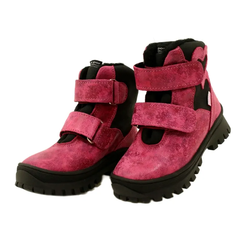 TE-POR Mazurek 1351 Bottes imperméables Bottes de neige rose