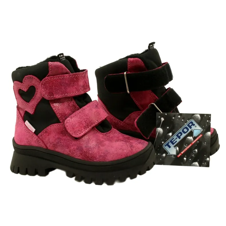 TE-POR Mazurek 1351 Bottes imperméables Bottes de neige rose