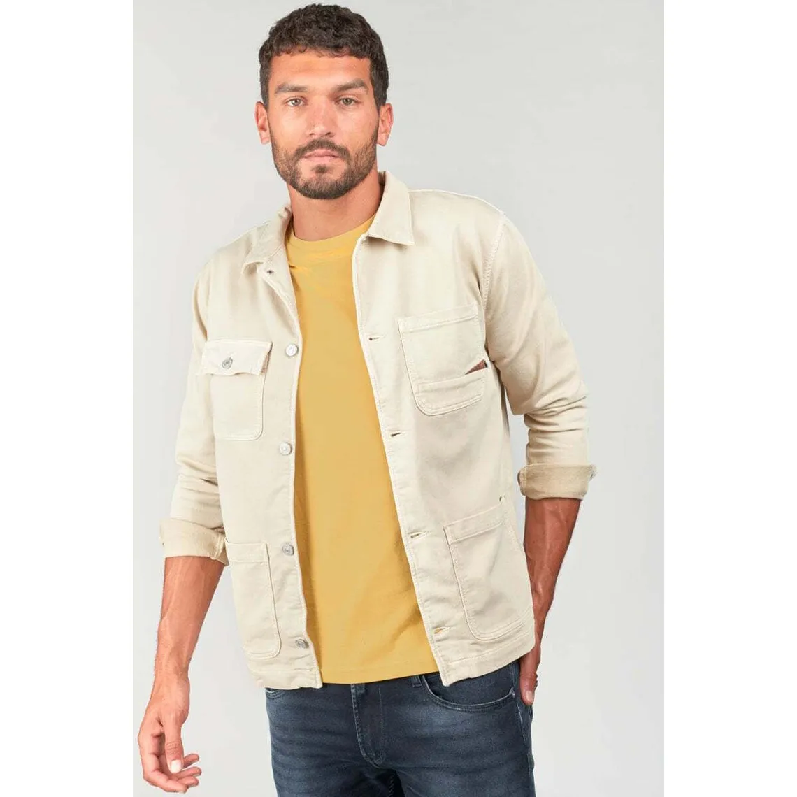 Veste CARVOS blanc Le Temps des Cerises - Veste Homme sur MenCorner