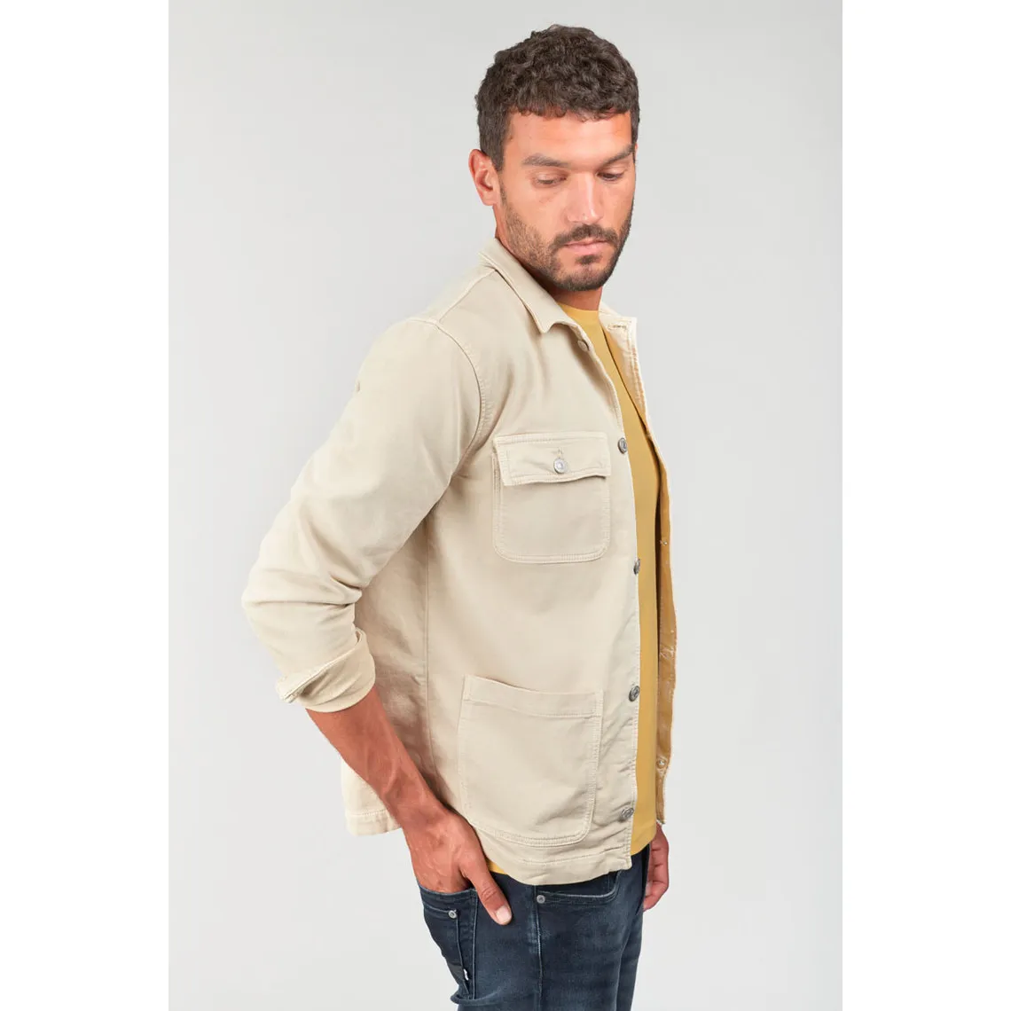 Veste CARVOS blanc Le Temps des Cerises - Veste Homme sur MenCorner