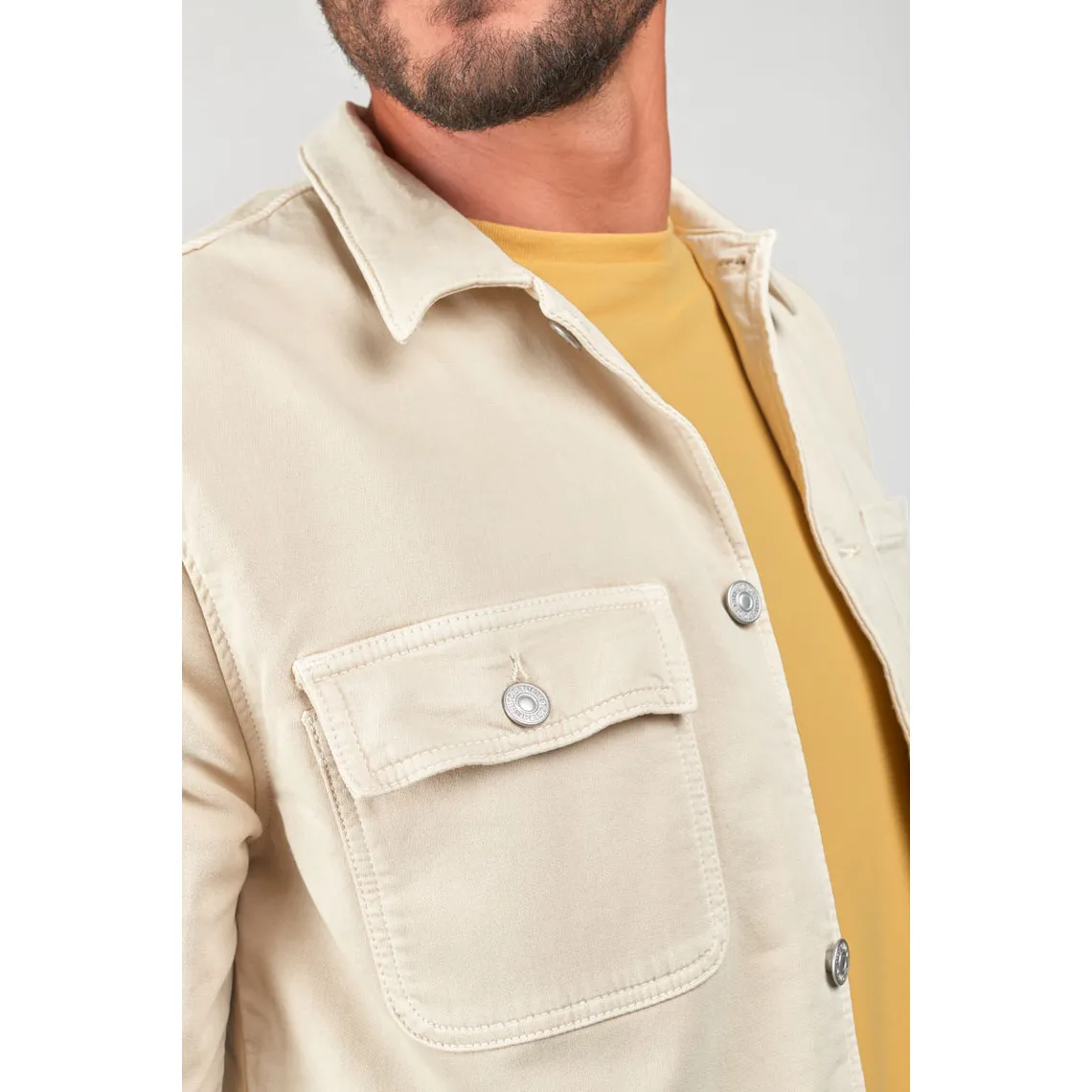 Veste CARVOS blanc Le Temps des Cerises - Veste Homme sur MenCorner