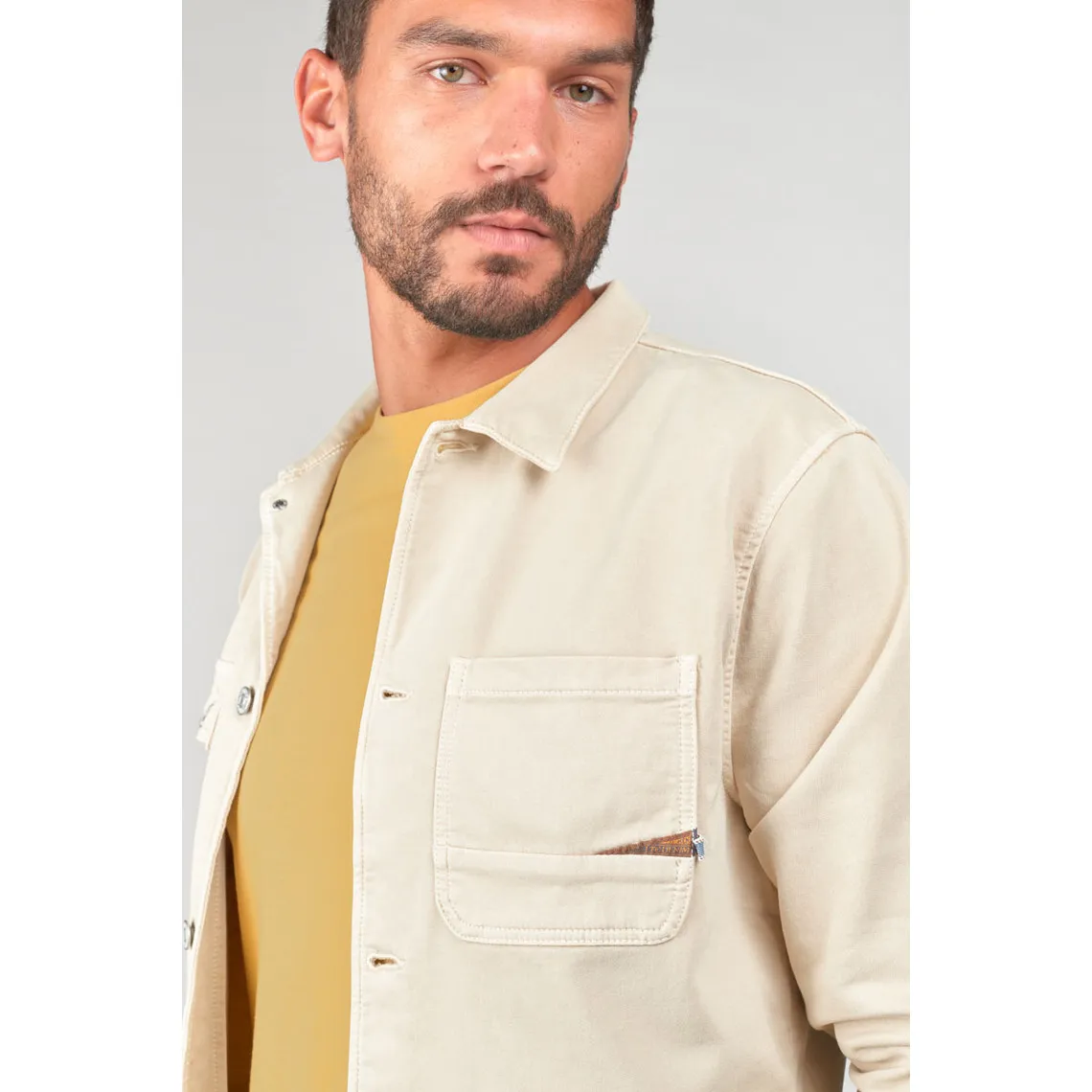 Veste CARVOS blanc Le Temps des Cerises - Veste Homme sur MenCorner