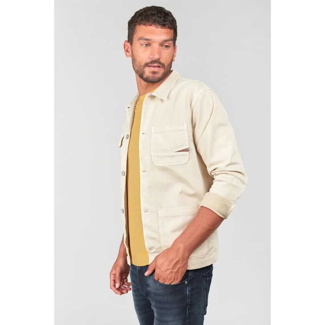 Veste CARVOS blanc Le Temps des Cerises - Veste Homme sur MenCorner