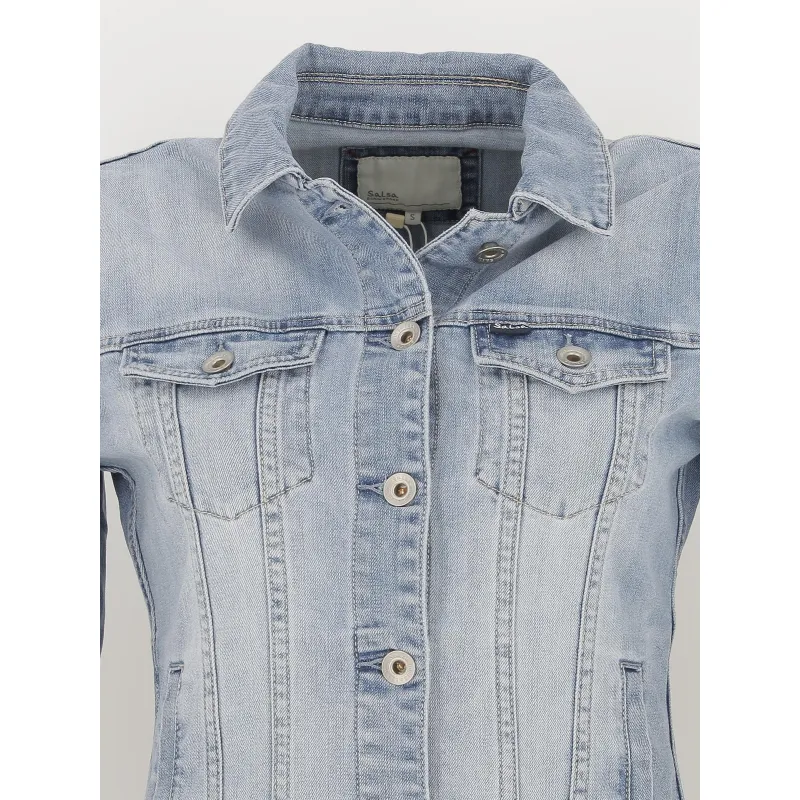 Veste en jean bleu femme - Salsa | wimod