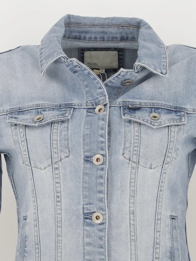 Veste en jean bleu femme - Salsa | wimod