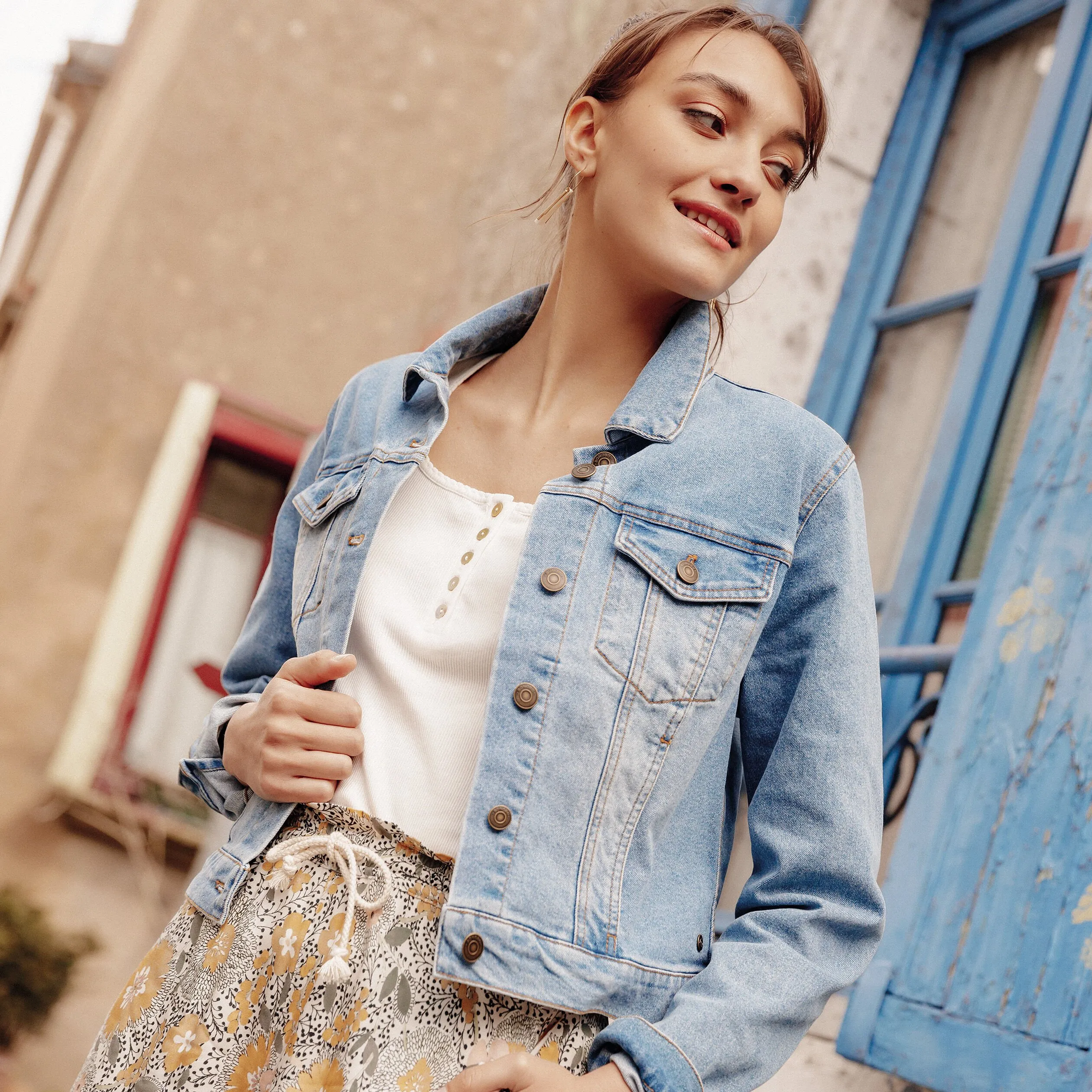 veste en jeans femme